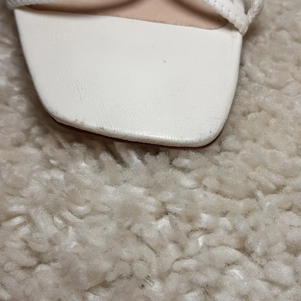 SCHUTZ WHITE belize Knotted Sandals Size 9.5 - Picture 10 of 16